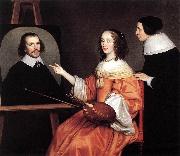 HONTHORST, Gerrit van Margareta Maria de Roodere and Her Parents sg oil painting on canvas